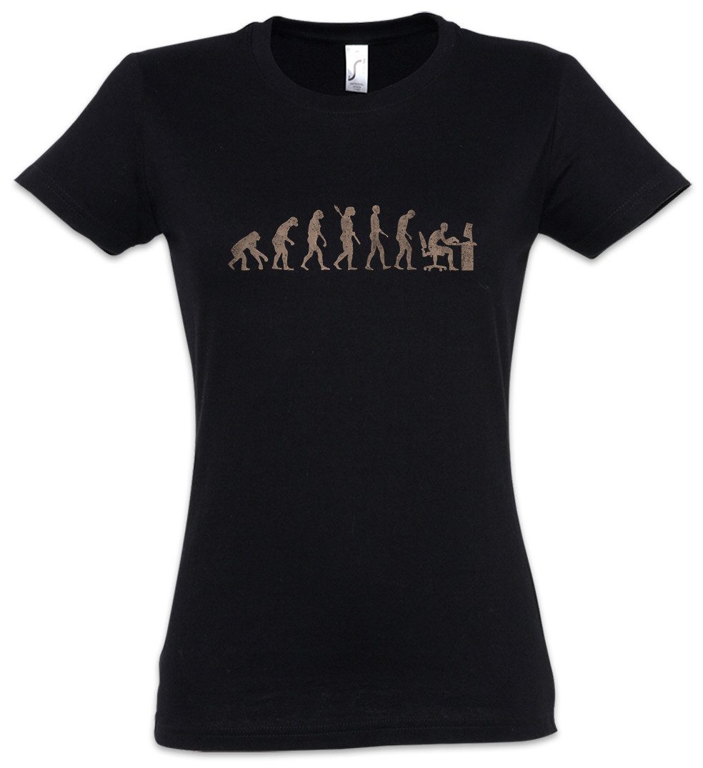 Print-Shirt Evolution Circuit Damen T-Shirt Programmierer Informatiker Hacker Fun