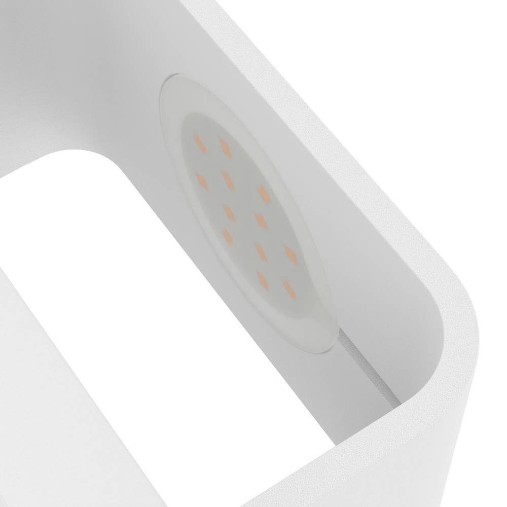 EGLO Wandleuchte SANIA 4, LED fest integriert, Warmweiß, Wand-/Deckenleuchte, L13 x H8 x AL9 cm, 6W inkl.