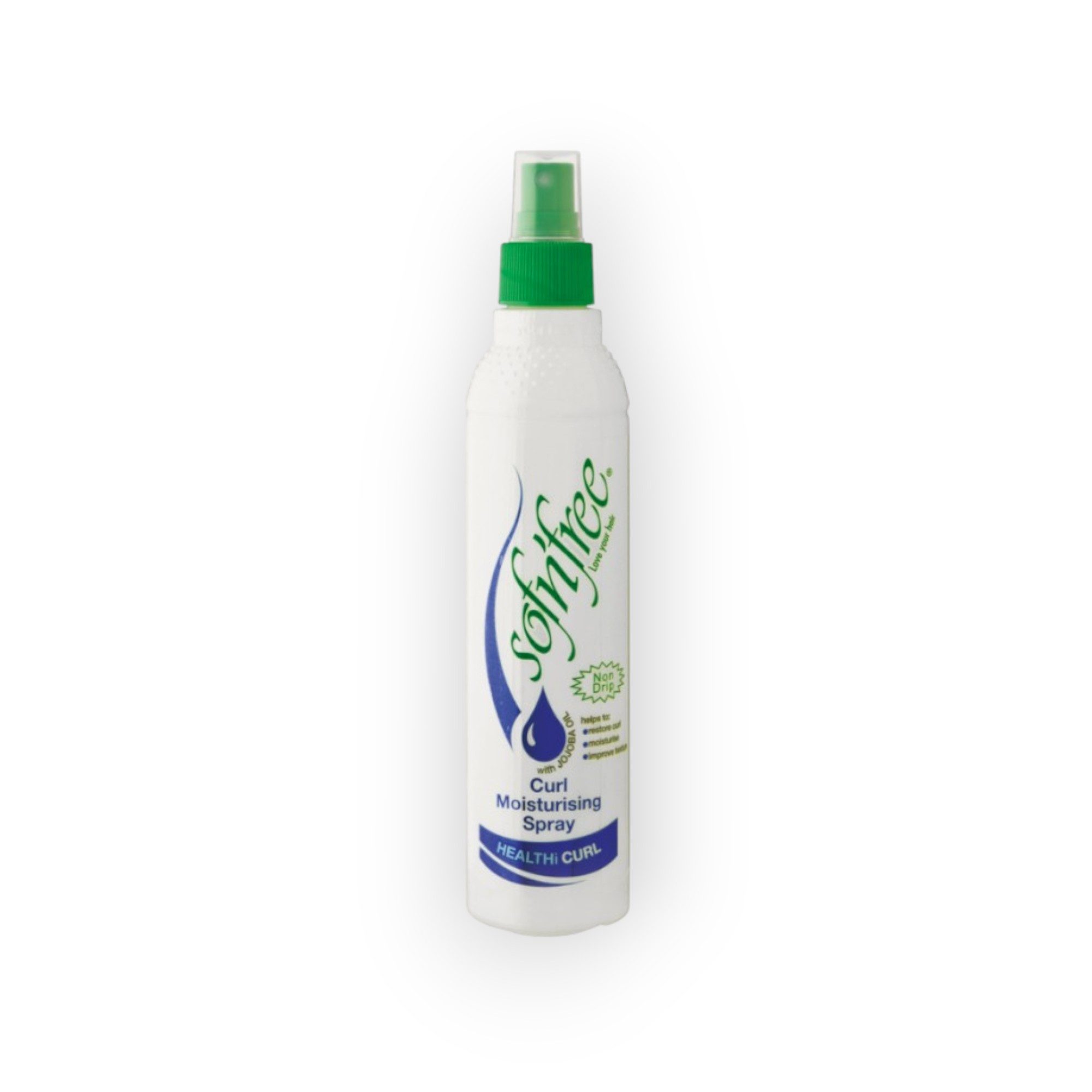 Sofn'free Haarpflege-Spray Curl Moisturizer with Coconut Oil 350ml, Mit Jojobaöl, nicht tropfende Leave-in-Sprühpflege