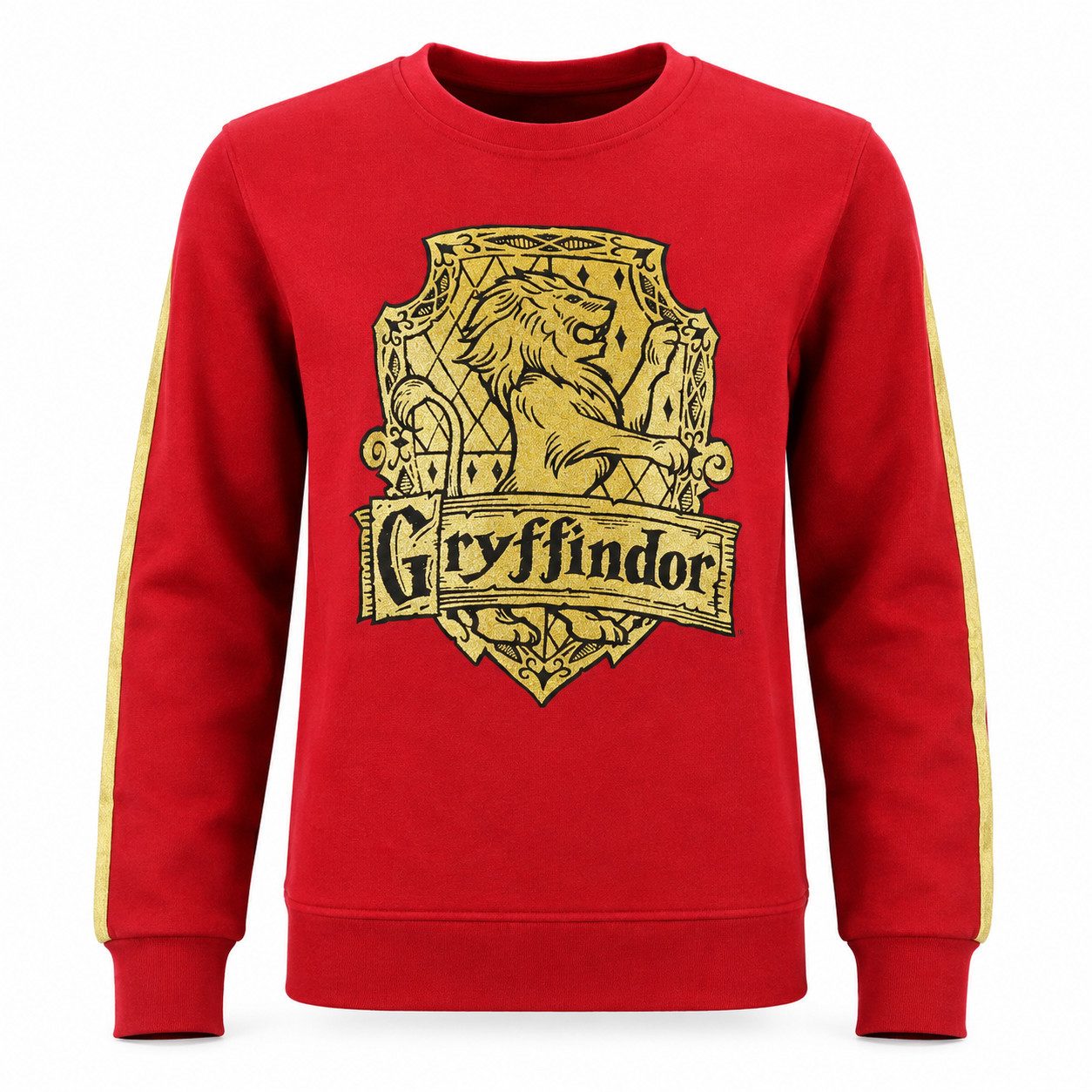 Harry Potter Rundhalspullover Harry Potter Gryffindor Kinder Mädchen Pulli Sweater Gr. 134 bis 164, 100% Baumwolle
