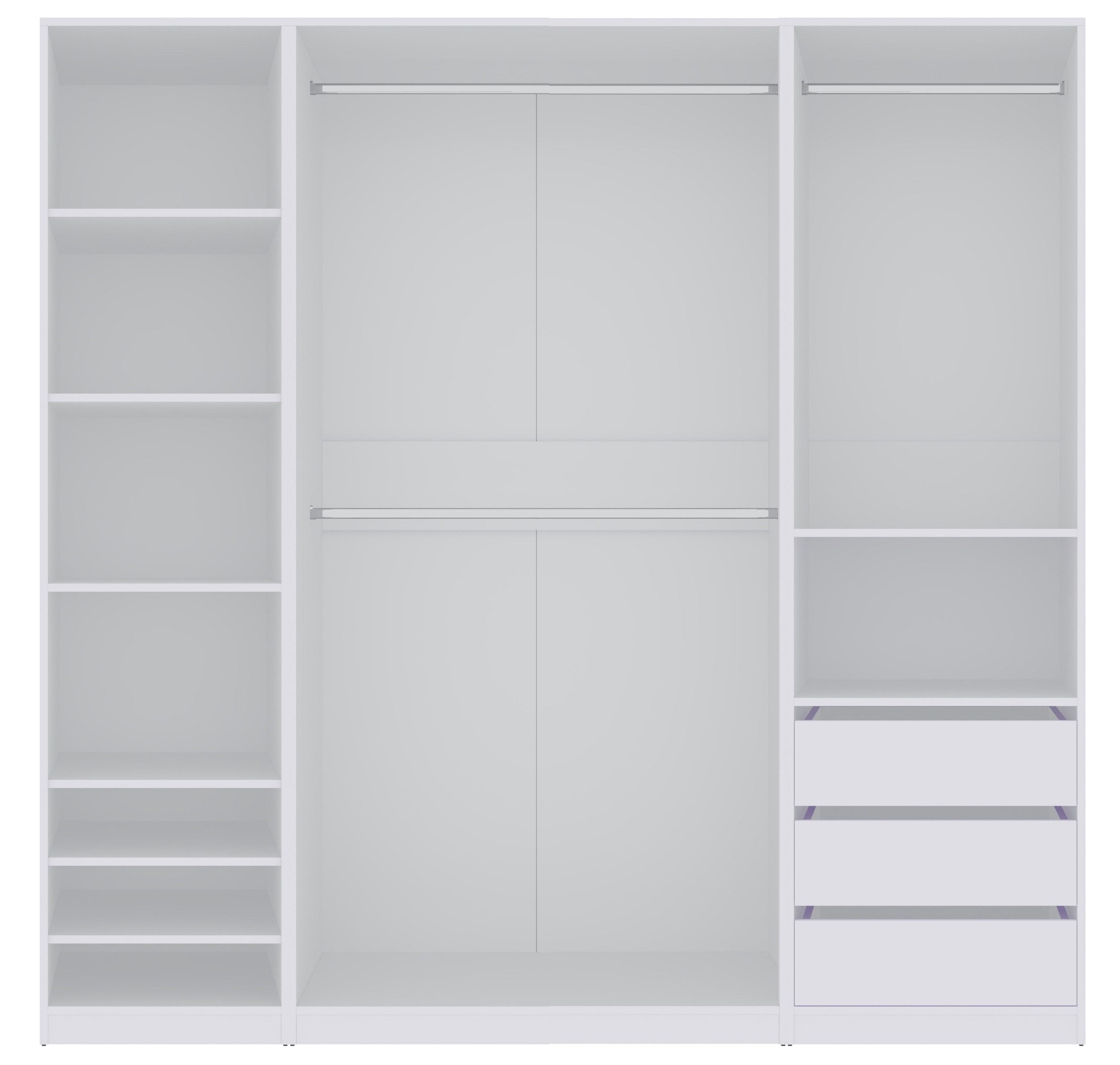 Marmex Möbel Schrank-Set TRES SET J/B Garderobenschrank begehbare Garderobe günstig online kaufen