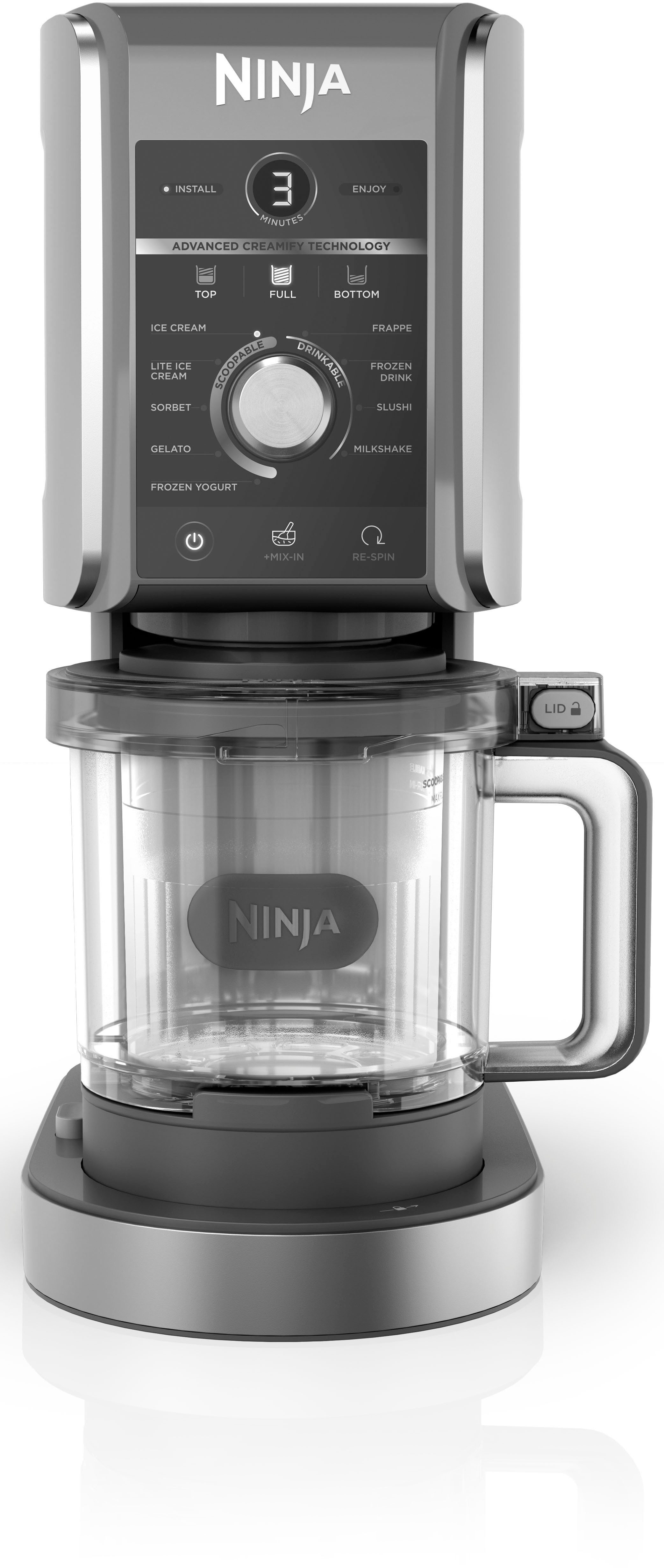 NINJA Eismaschine NC501EU Creami Deluxe, 10-in-1 Eis-und Eisgetränkmaschine, 800 W