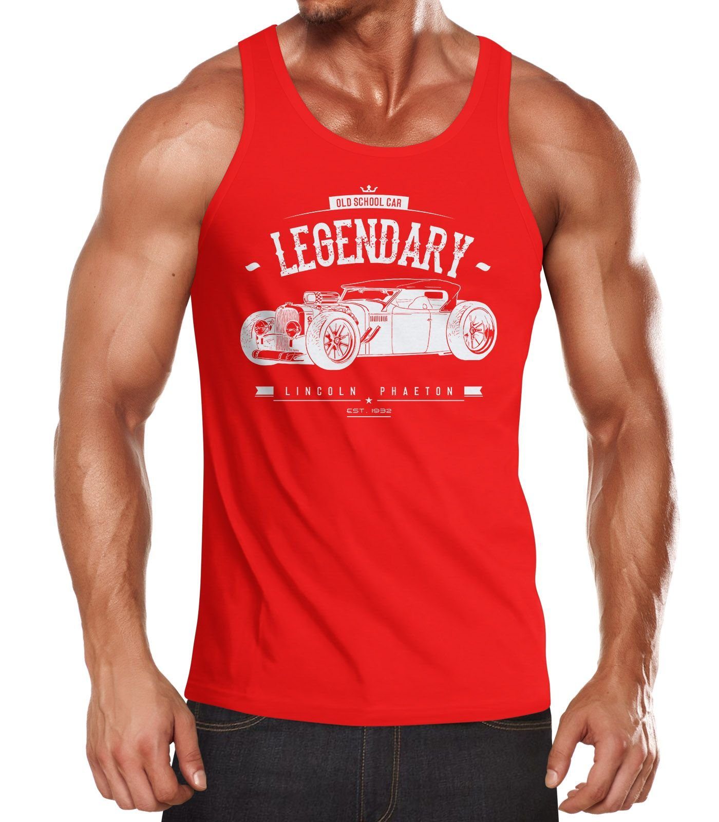 MoonWorks Tanktop Herren Tanktop Hot Rod günstig online kaufen