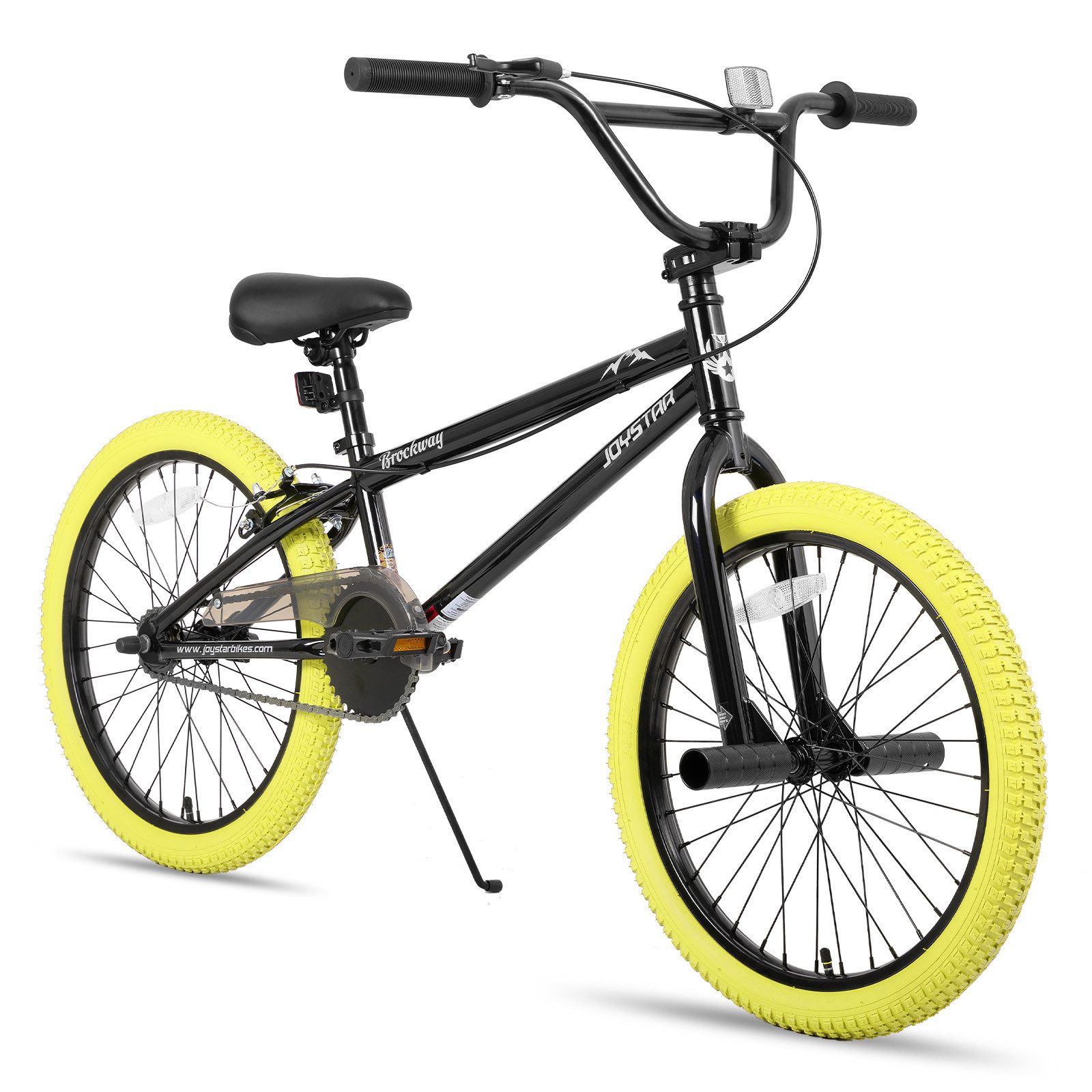 JOYSTAR Kinderfahrrad 20 Zoll Велосипеды BMX Fahrrad für Jungen Mädchen im Alter von 7-12 Jahren, Freestyle, Doppelbremsen, 2 pegs, Kettenschutz, Singlespeed