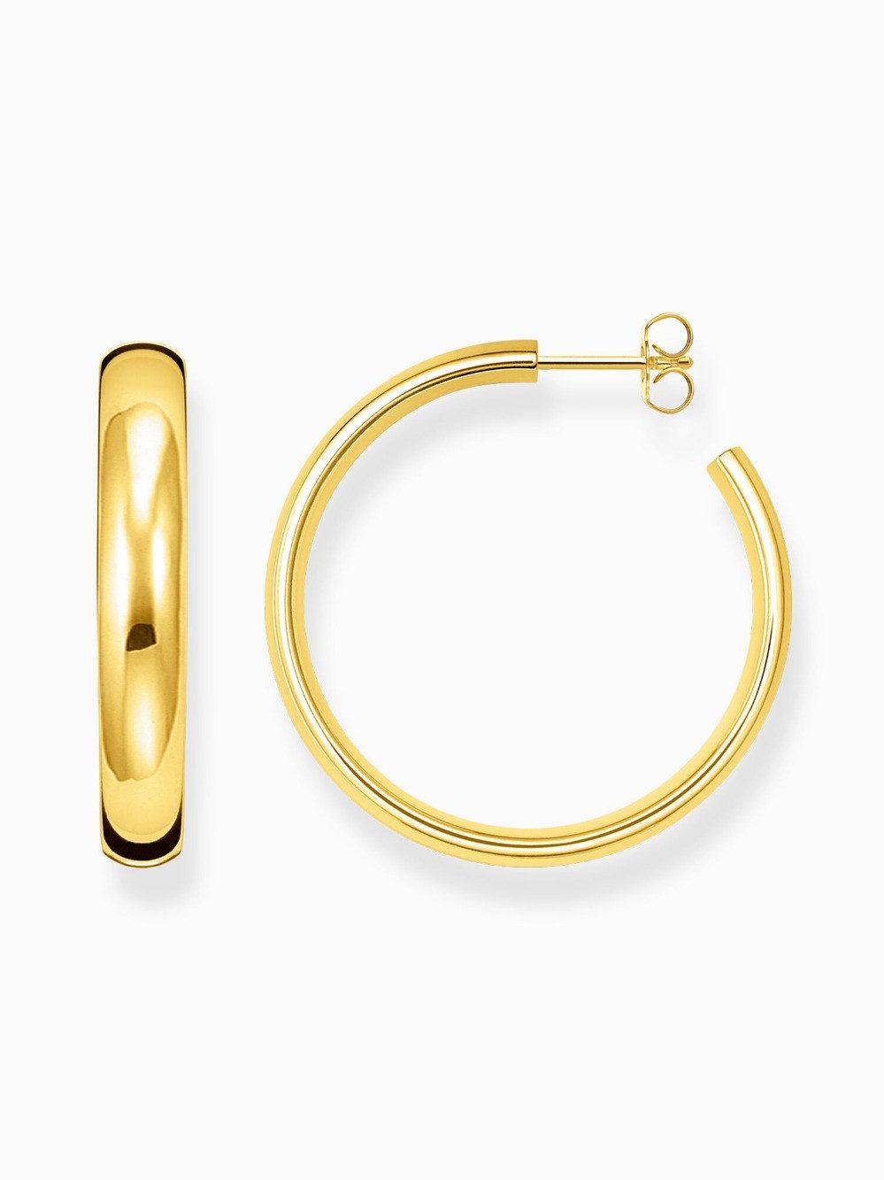 THOMAS SABO Single-Ohrstecker Thomas Sabo CR640-413-39 Vergoldete Creolen Chunky 36 mm Damen
