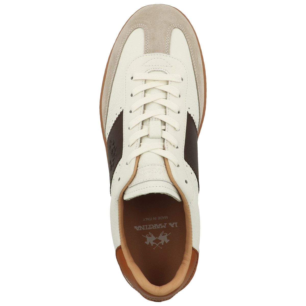 La Martina LFM262 Herren Sneaker Turnschuhe, Sportschuhe, Freizeitschuhe, Halbschuhe, Schnürschuhe