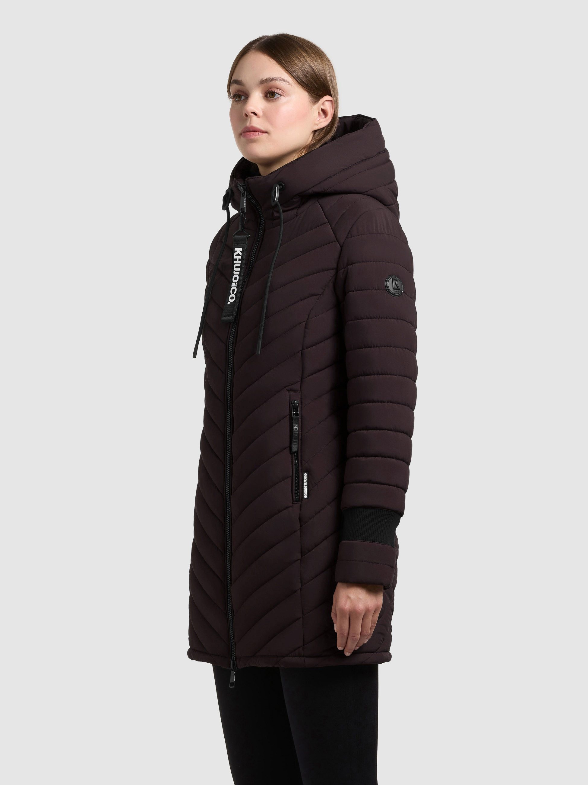khujo Steppmantel NITA4 aus Steppware mit Polyester, lockere Passform