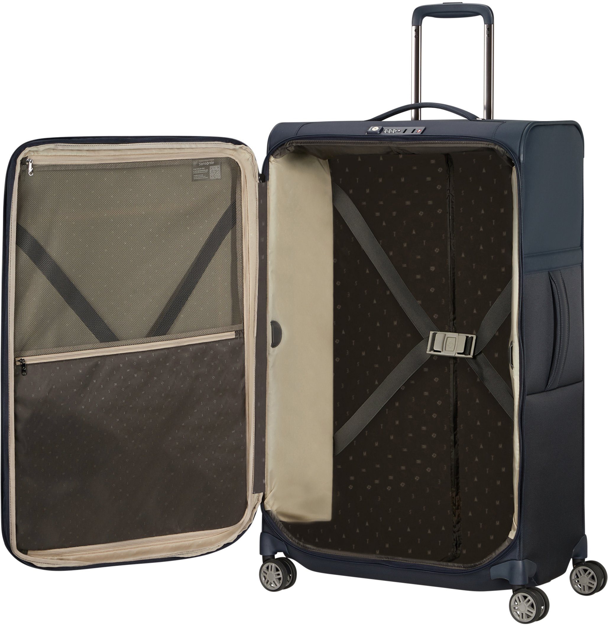 Samsonite Weichgepäck-Trolley AIREA, verschiedene Größen und Farben, 4 Rollen, mit Volumenerweiterung, mit mehreren Tragegriffen, mit Fronttasche