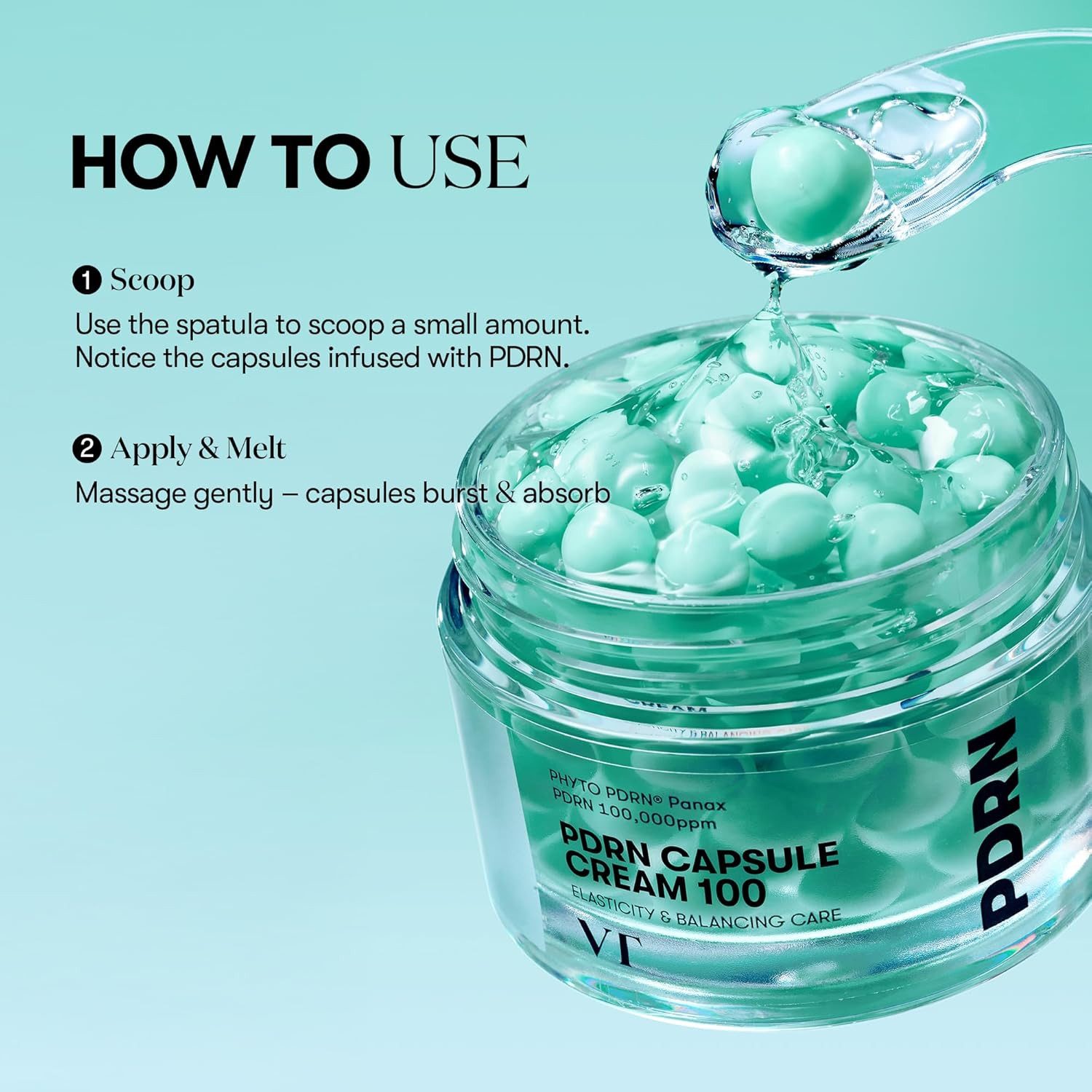 VT Cosmetics Tagescreme VT Cosmetics PDRN Capsule Cream 100 50 ml PDRN Capsule Cream 100 50ml – Vegane Gesichtspflege, mit 100.000 ppm PDRN