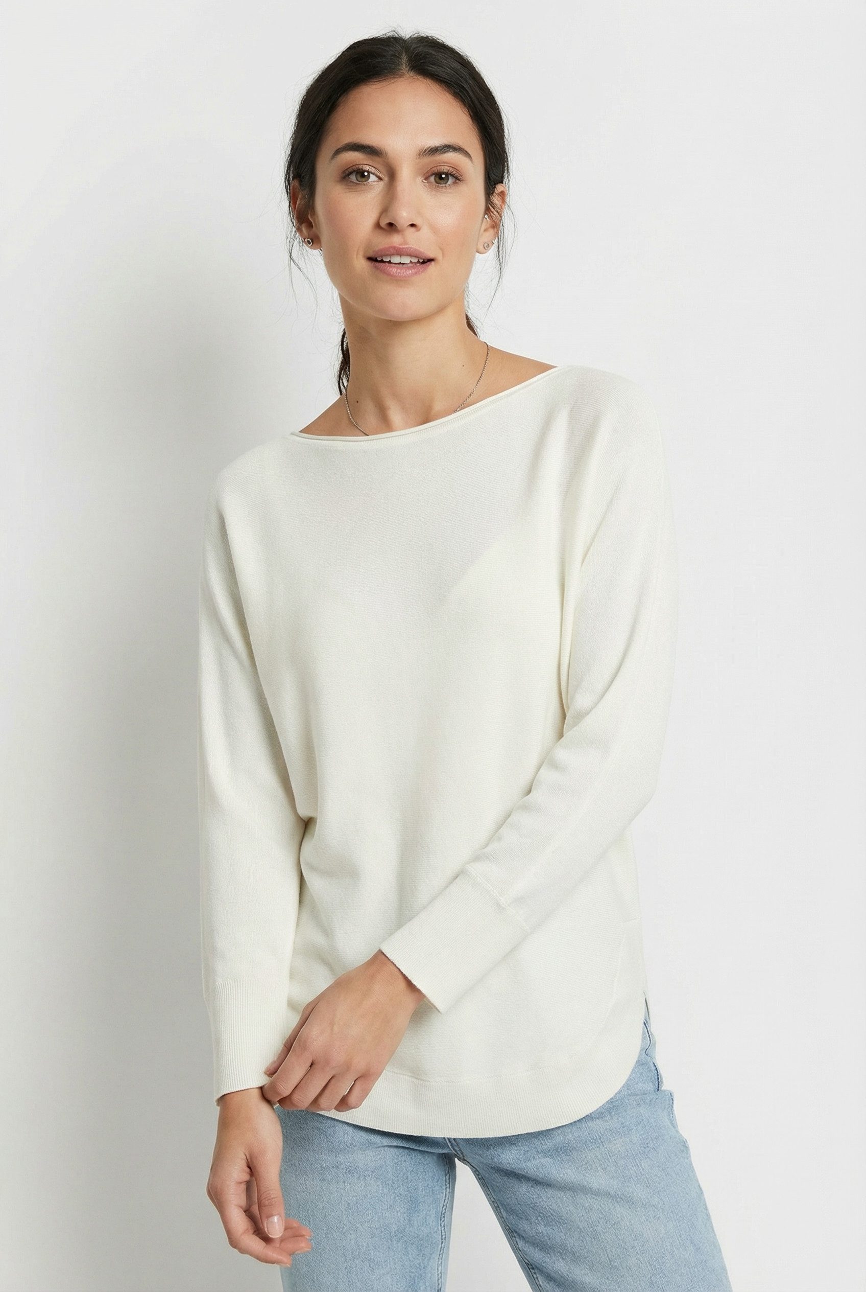 QS Strickpullover mit Rippbündchen