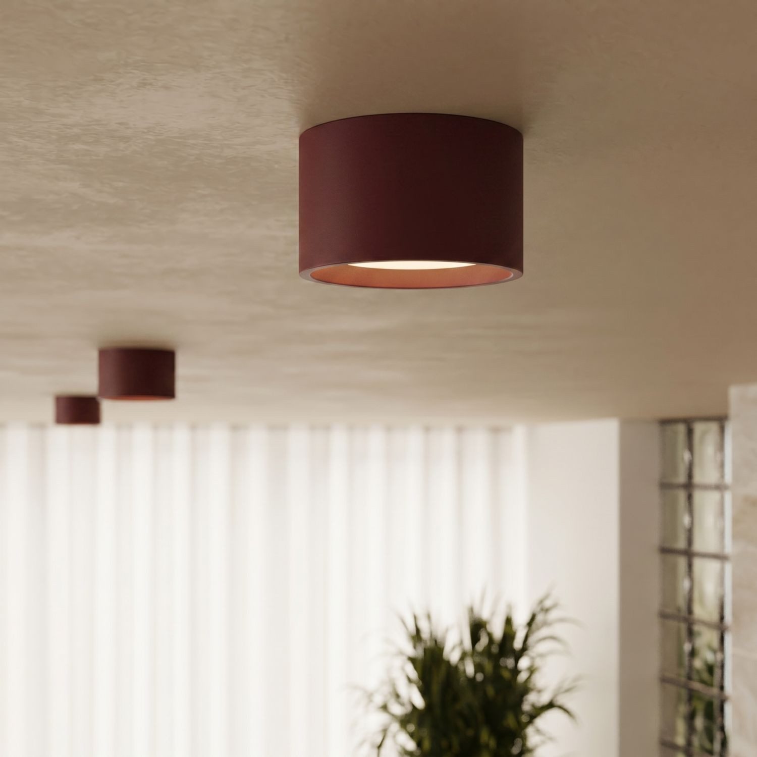 Licht-Erlebnisse Deckenleuchte EMSA, ohne Leuchtmittel, GX53 Ø 10 cm rund Modern Deckenleuchte