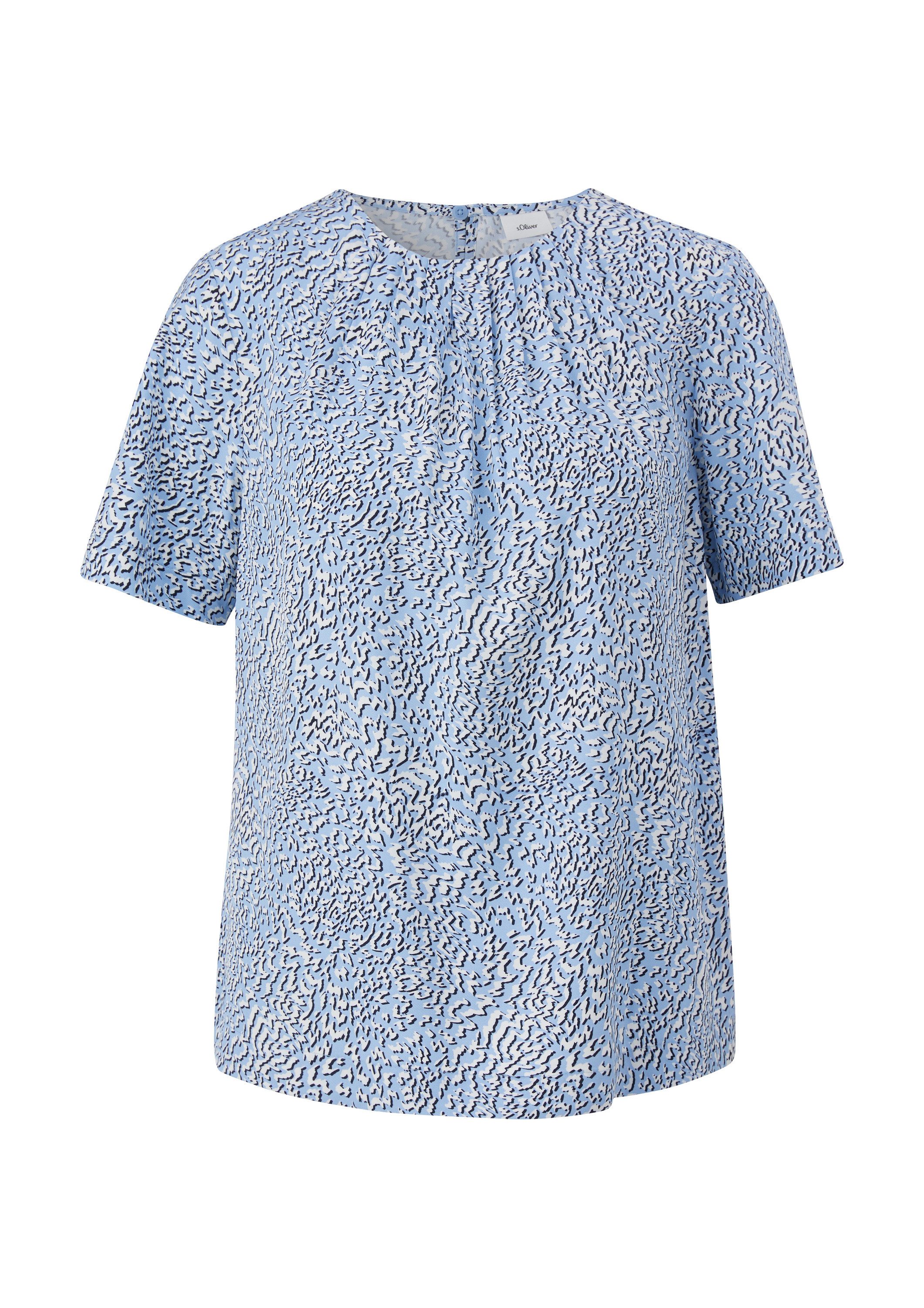 s.Oliver Kurzarmbluse Bluse Bluse aus Viskosemix günstig online kaufen