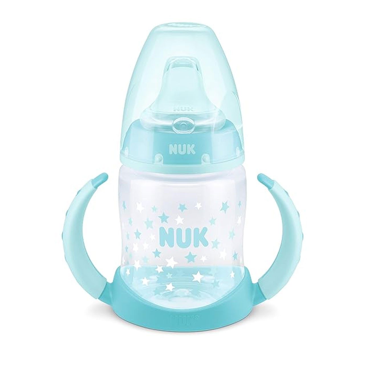 NUK Babyflasche NUK First Choice Trinklernbecher, Trinklernflasche 150ml blue star