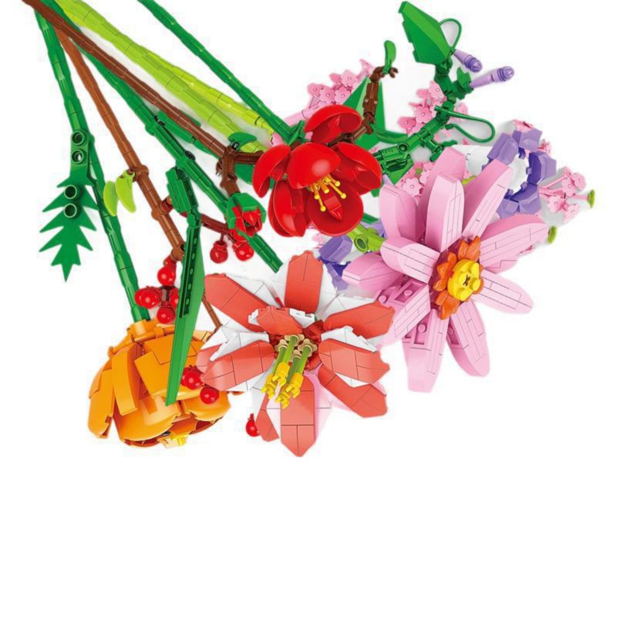 HOMELIVE Adventskalender Sonnenblumen Bouquet Bausteine Blind Box für Frauen Kinder (1-tlg), Künstliche Pflanze Geburtstag Weihnachten Valentinsgeschenke Heimde – Bild 5 von 5