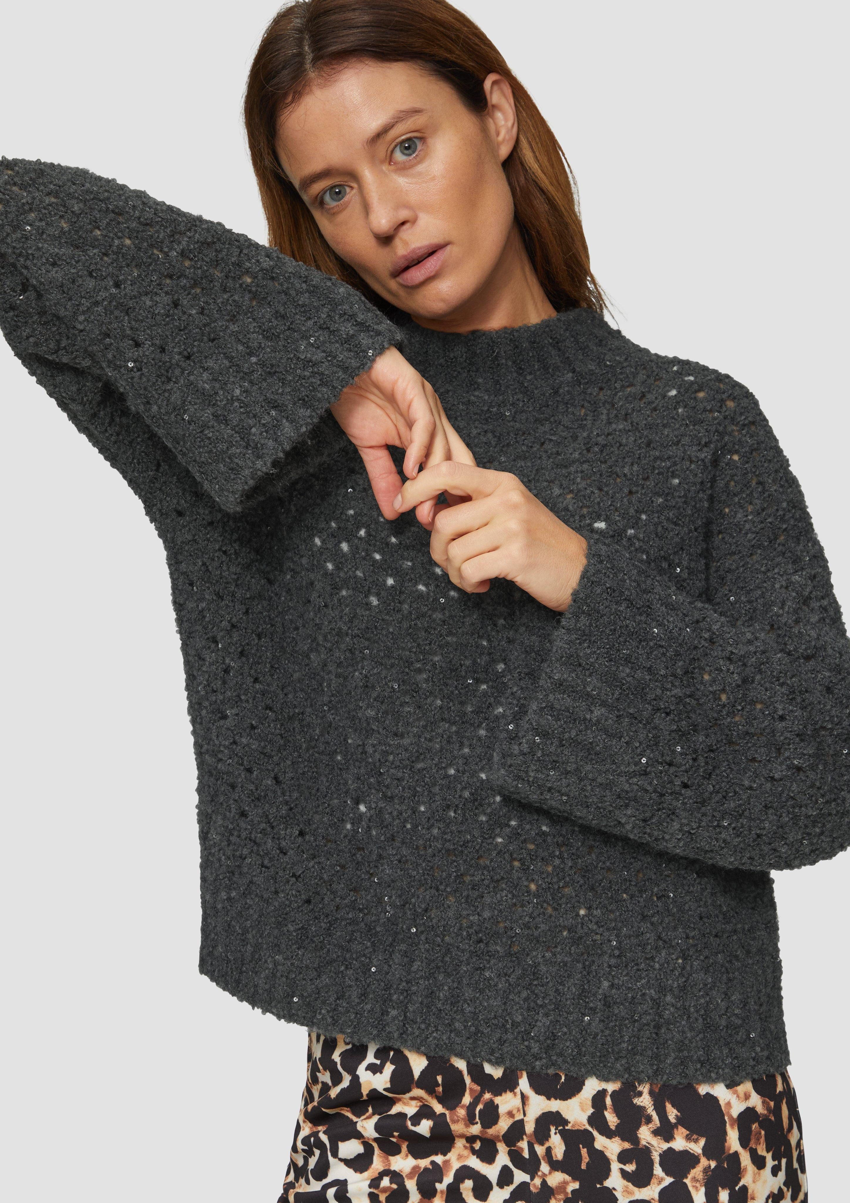 s.Oliver BLACK LABEL Strickpullover Ajour-Pullover mit günstig online kaufen