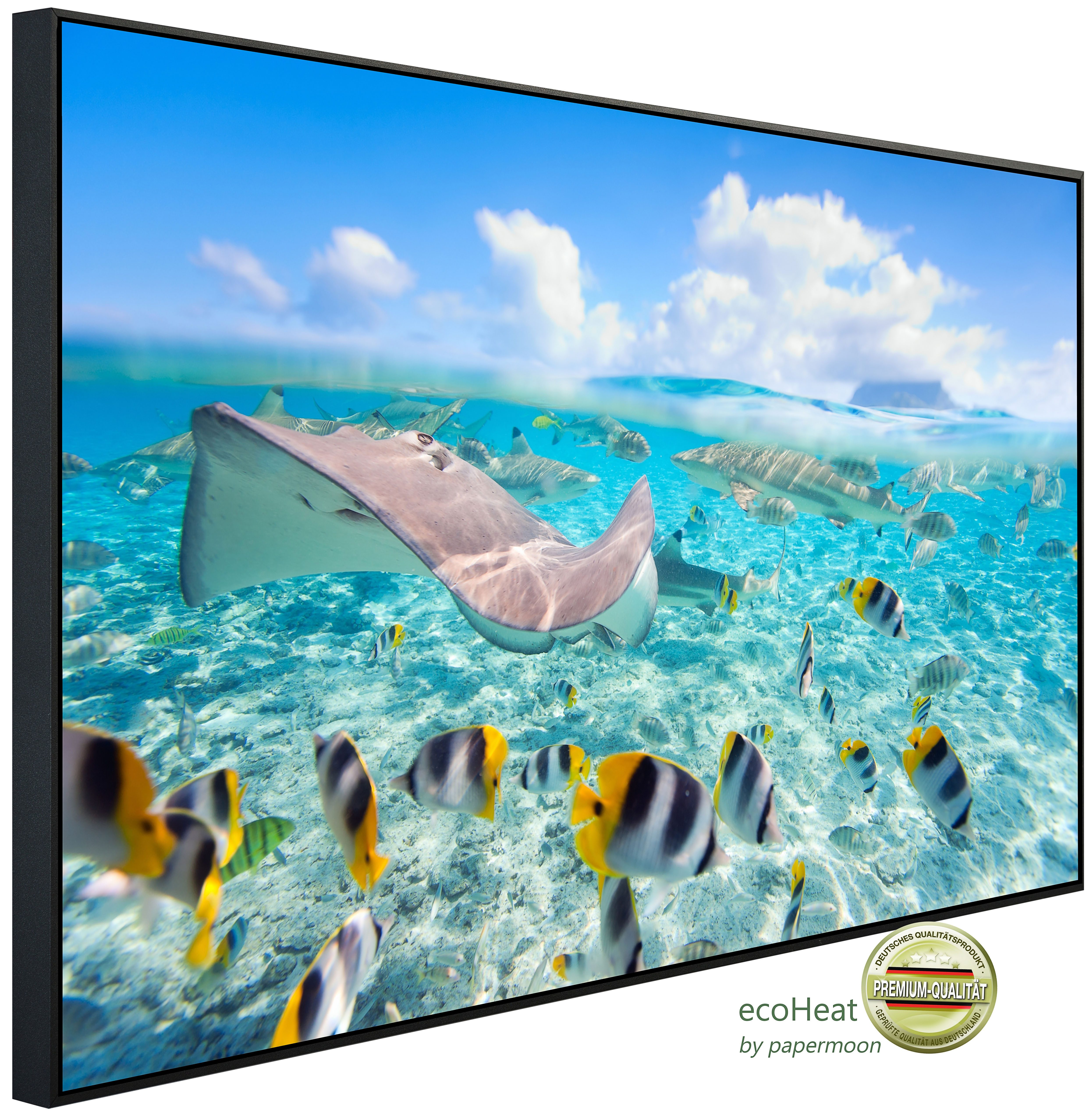 Papermoon Infrarotheizung INFRAROT-BILD-HEIZUNG, Fisch, TÜV-Rheinland/GS zertifiziert, angenehme Strahlungswärme