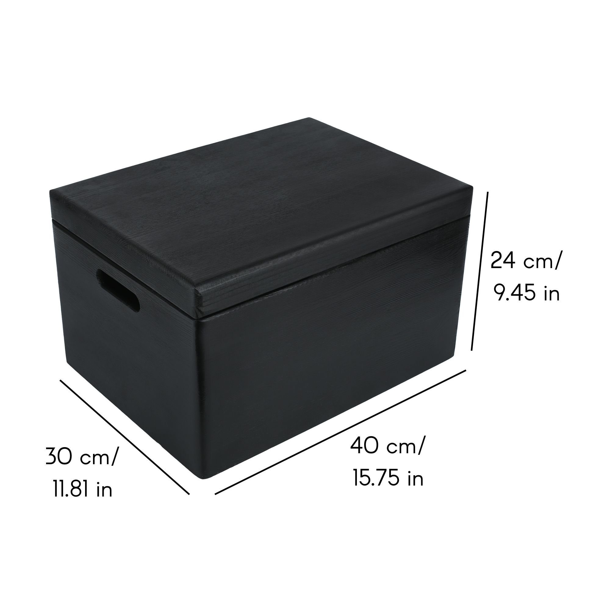 Creative Deco Holzkiste mit Deckel XXL groß 40x30x24 cm Erinnerungsbox Baby Holzbox, mit Griffen, Scharnieren