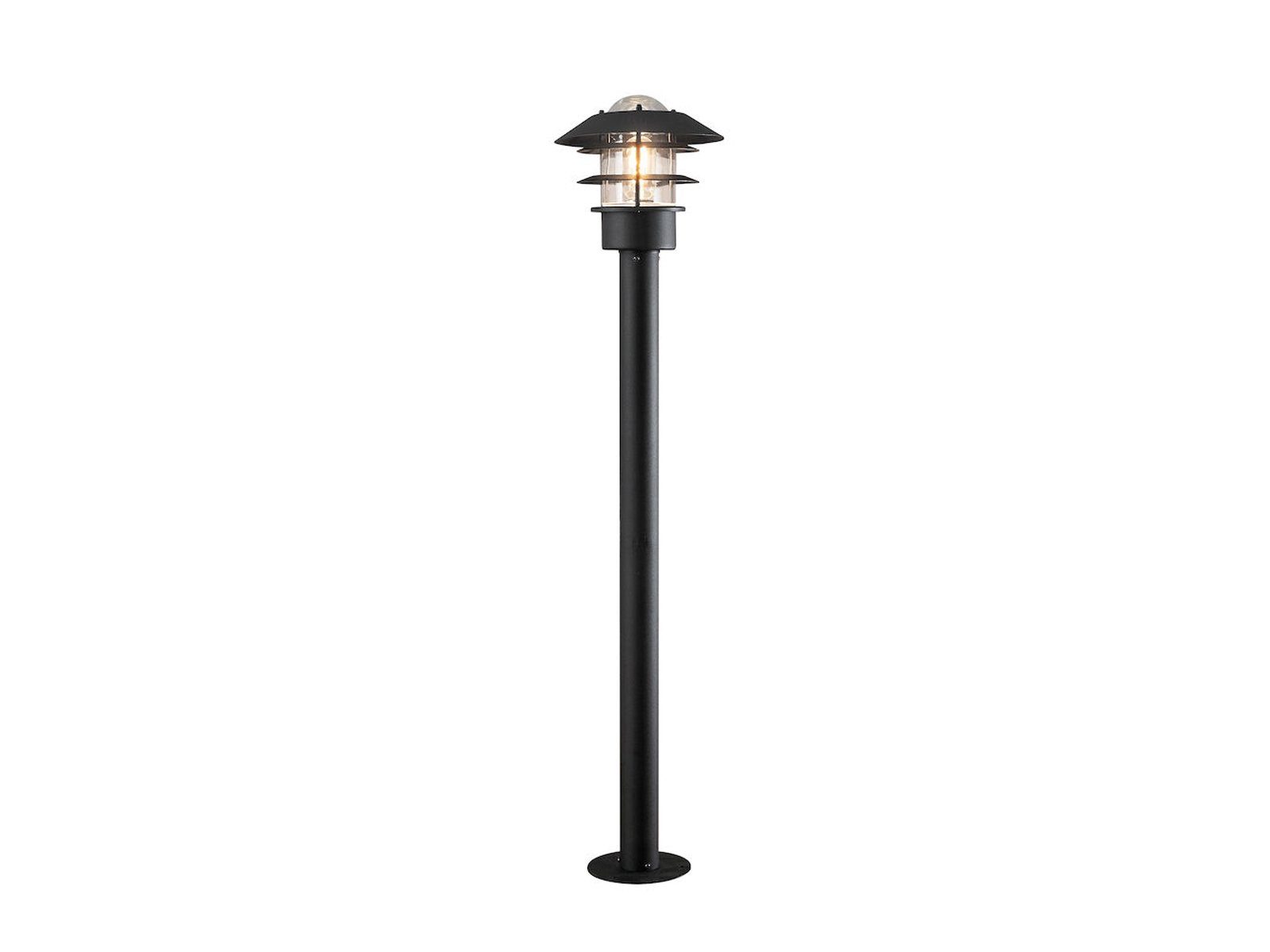 KONSTSMIDE LED Pollerleuchte, LED wechselbar, warmweiß, Wegeleuchte, Garten-wegbeleuchtung beleuchten, Laterne Schwarz H: 98cm