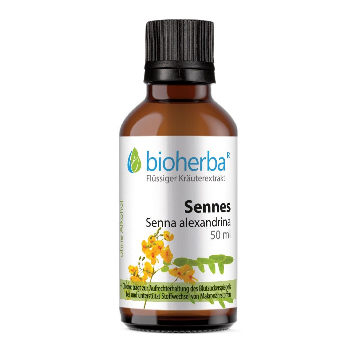 BIOHERBA R Sennes Senna alexandrina Tropfen Tinktur 50 ml Nahrungsergänzungsmittel