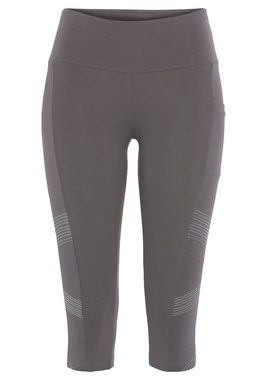 LASCANA ACTIVE Caprileggings mit optischen Reflektortprint und Handytasche