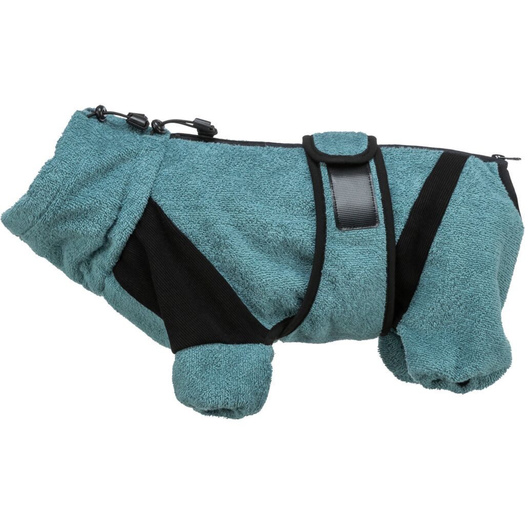 TRIXIE Hundemantel Bademantel und Hausoverall - petrol