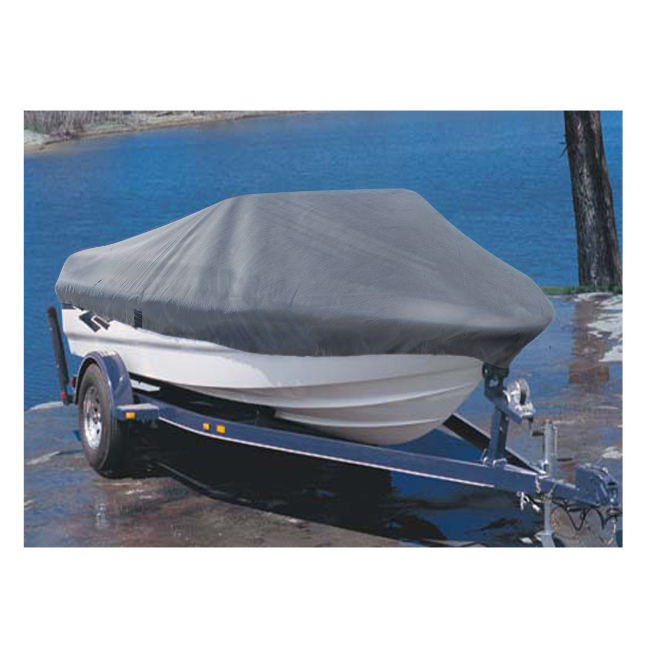 pro.tec Schutzplane, Bootspersenning 14-16´ M grau günstig online kaufen