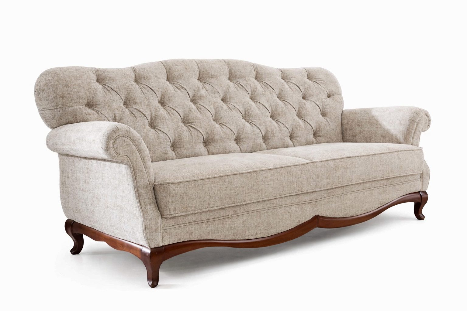 Xlmoebel Chesterfield-Sofa Chesterfield Schlafsofa Dreisitzer Elegantes mit Bettfunktion Sofort, 1 Teile, Hergestellt in Europa