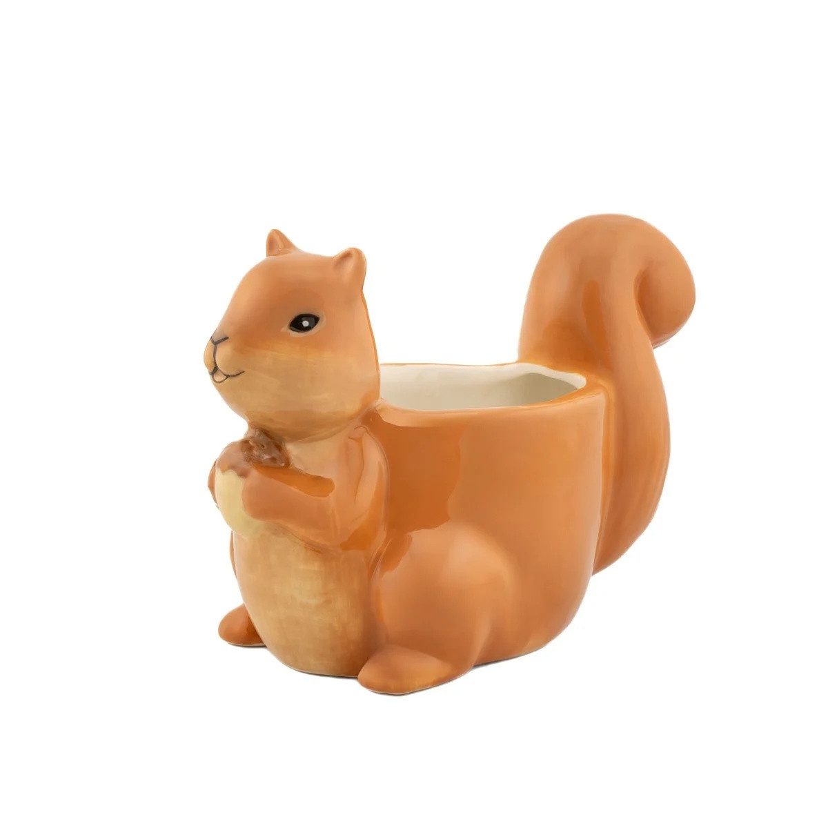 Sass & Belle Blumentopf Eichhörnchen (Keramik, 1 St., Übertopf), ca. 11 x 8,5 x 14,5 cm