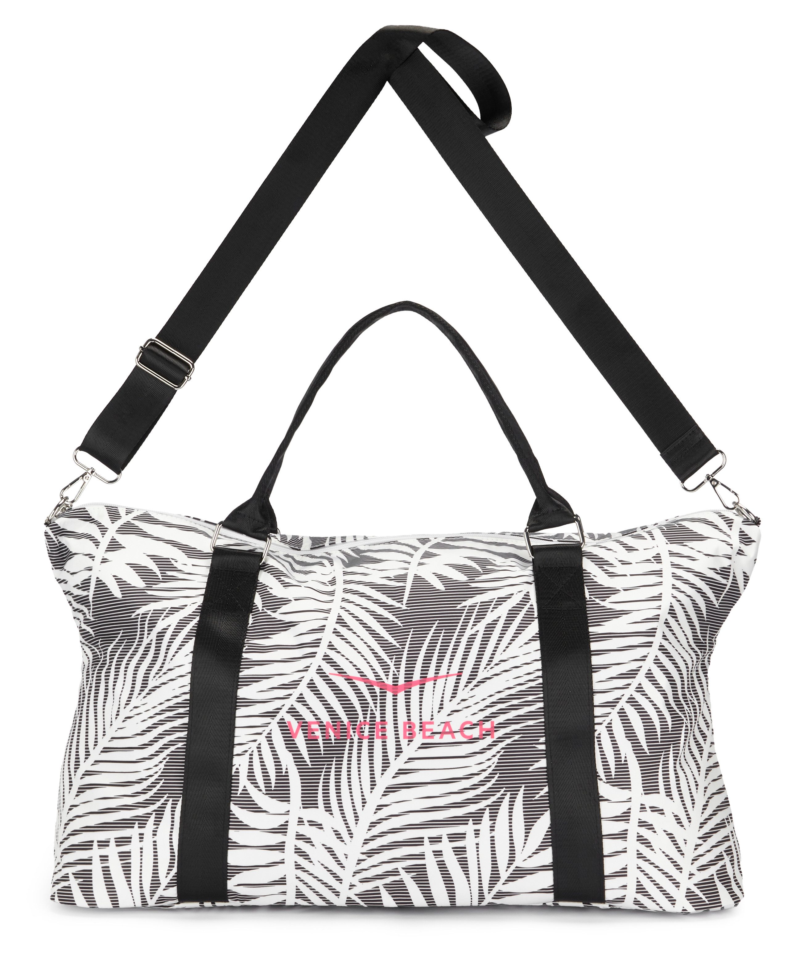 Venice Beach Sporttasche große Umhängetasche, Wellnesstasche, Saunatasche, Reisetasche, Weekender, Strandtasche mit modischem Druck VEGAN
