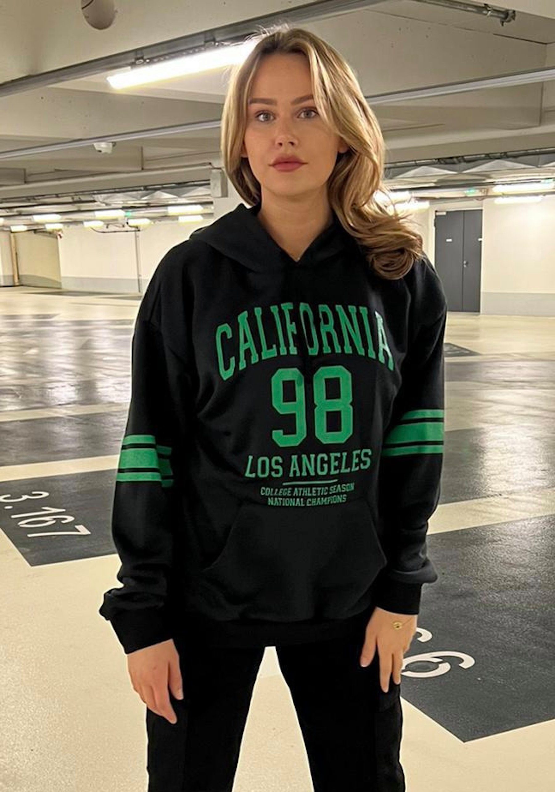 Worldclassca Hoodie Worldclassca Damen Oversized Hoodie Kapuzenpullover Sweatshirt Langarm