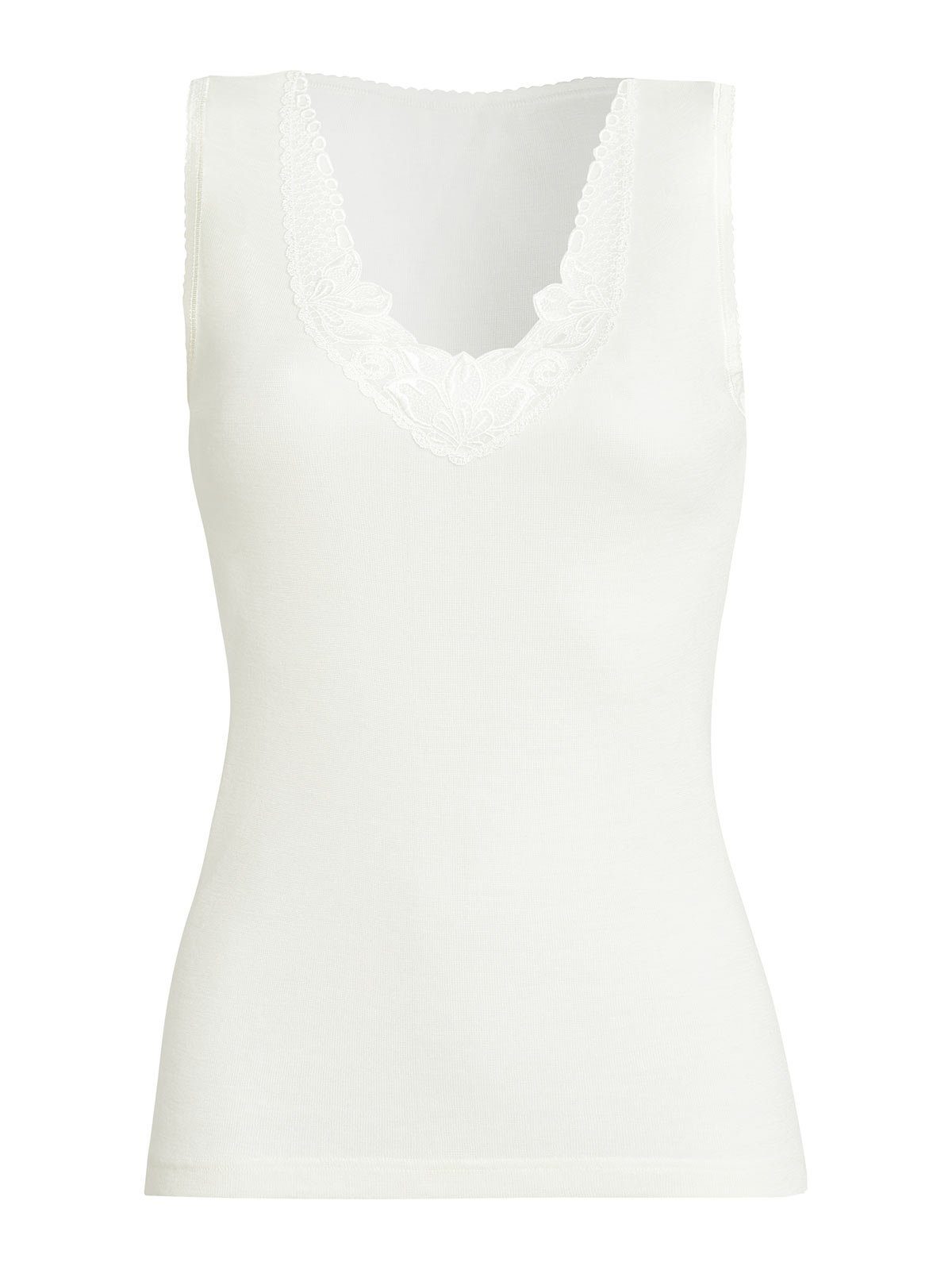 wollweiss Unterhemd (Stück, Sangora Arm Markenqualität Damen hohe Wolle ohne 1-St) Thermounterhemd