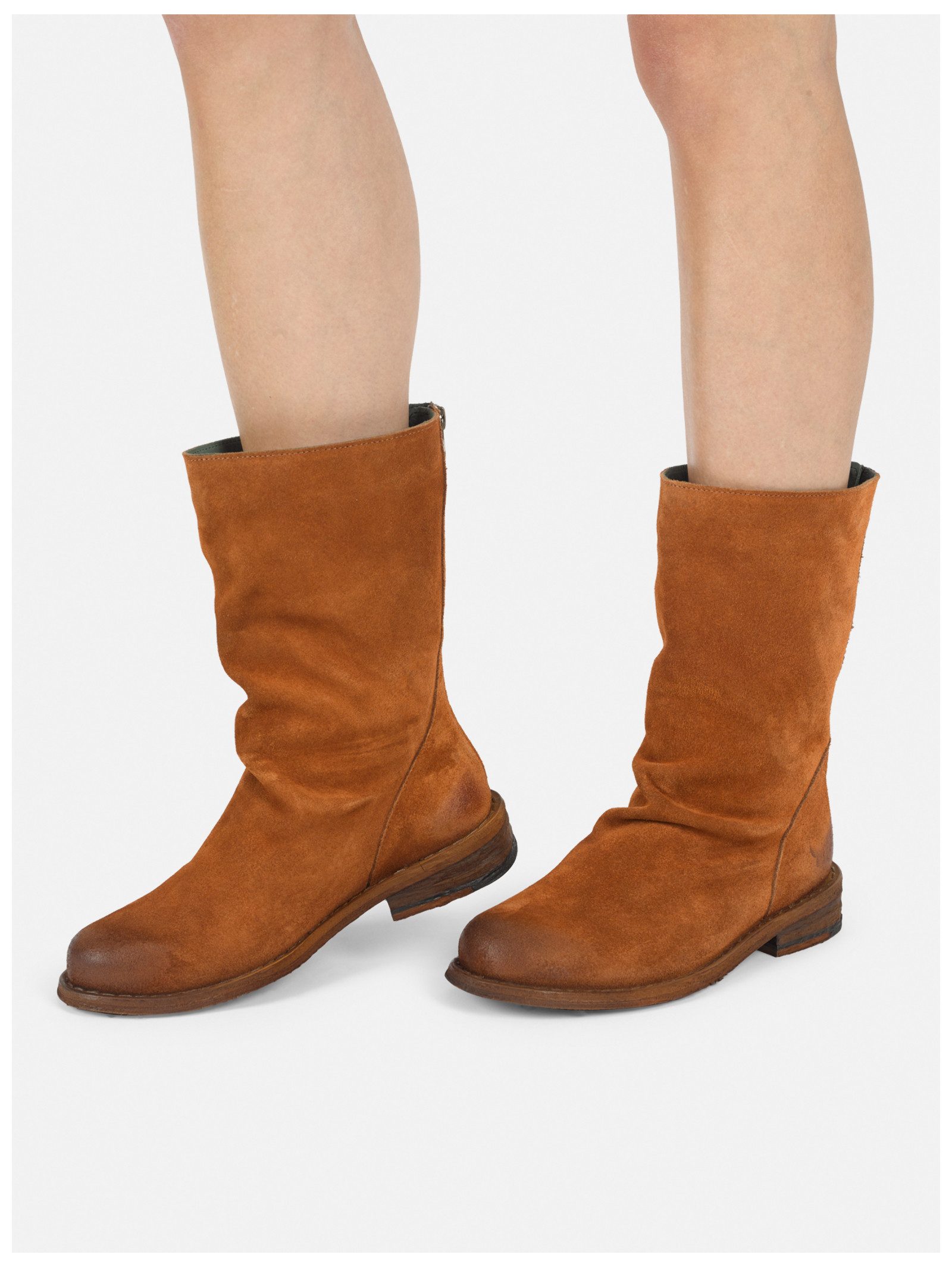 Felmini Wide Fit Stiefel Veloursleder . Stiefel