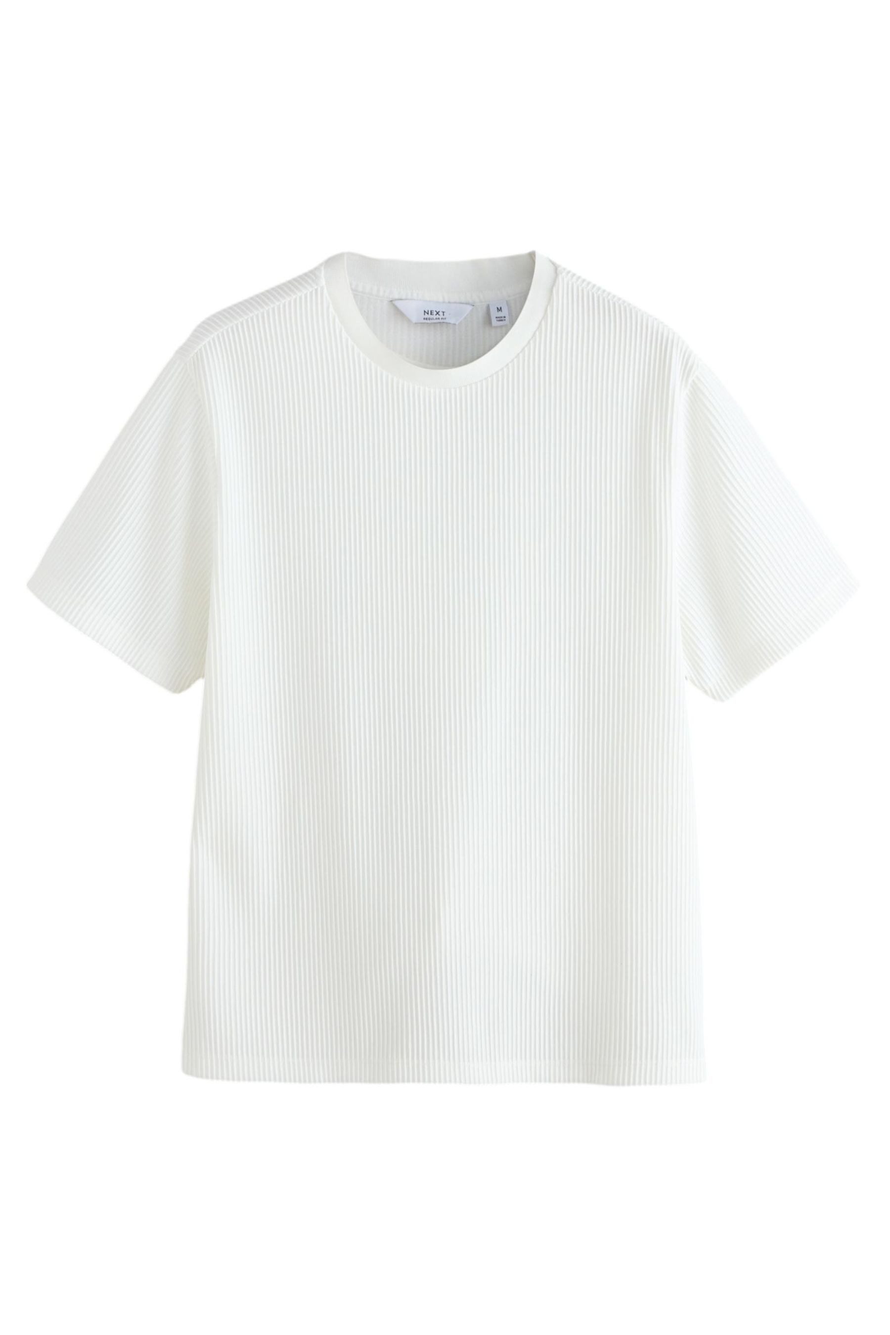 T-Shirt Strukturiertes Kurzarm-T-Shirt