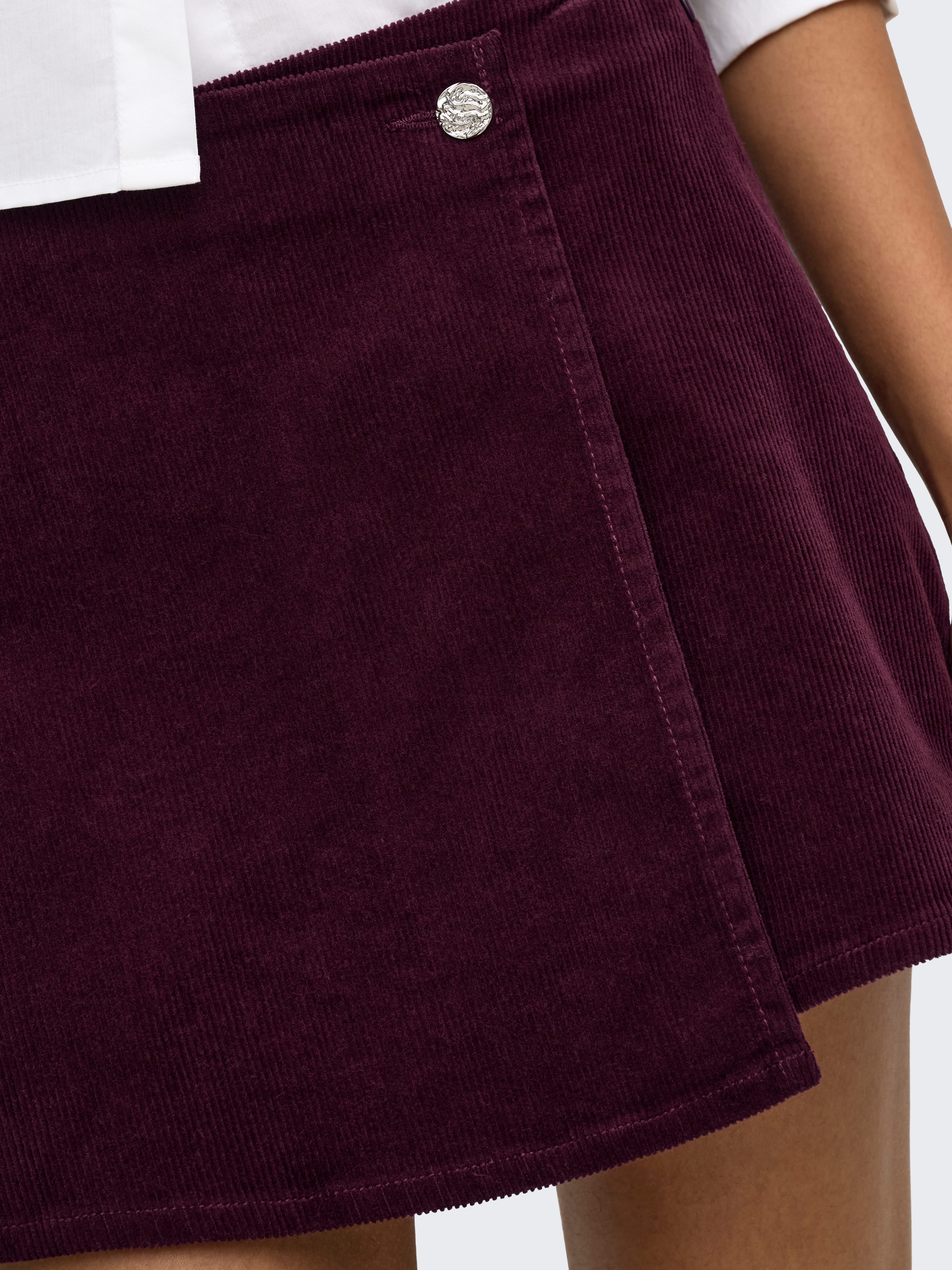 ONLY Cordrock ONLZEVA HW CORD WRAP SKORT CC PNT Baumwollmischung, Cord mit Stretch – Bild 3 von 5