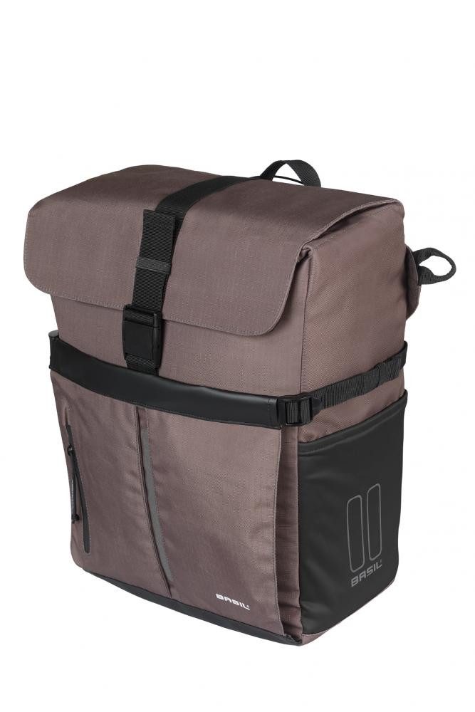 Basil Fahrradrucksack Basil Move MIK Studs Einzeltasche 15 Liter Braun - Wasserabweisende Fa