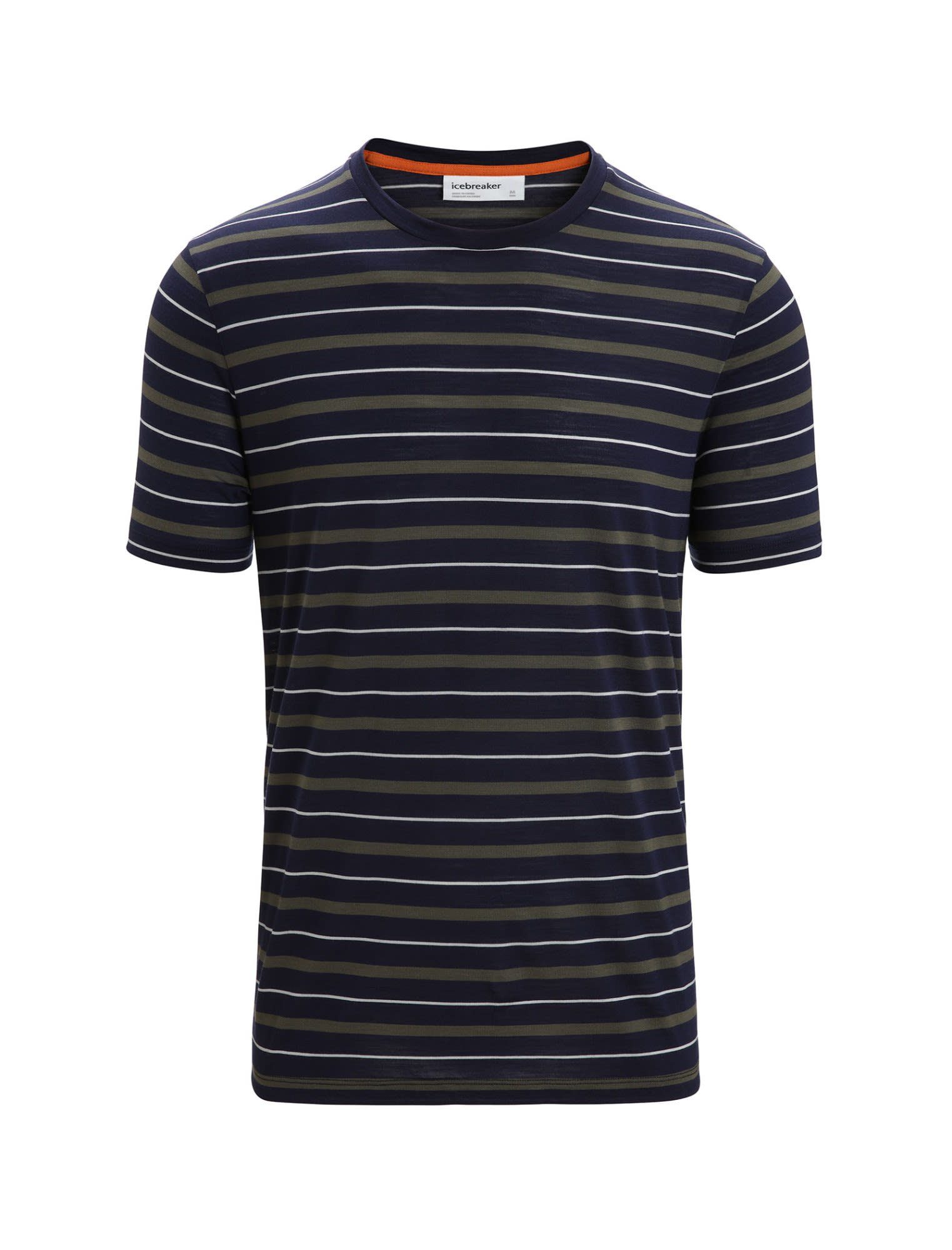 Icebreaker T-Shirt Icebreaker M Wave Short-sleeve Tee Stripe Herren