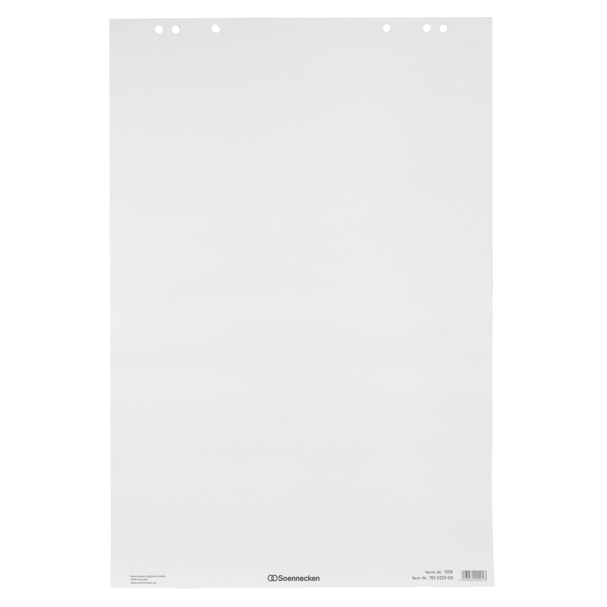Soennecken Flipchartblock Flipchartblock 1137 68x99cm 20 Blatt blanko 5 Stück