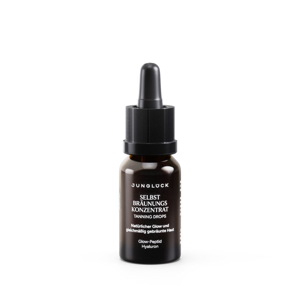 JUNGLÜCK Selbstbräunungskonzentrat Selbstbräunungsserum - Self Tan Drops, 1-tlg., Verleiht einen natürlichen und gleichmäßig gebräunten Teint