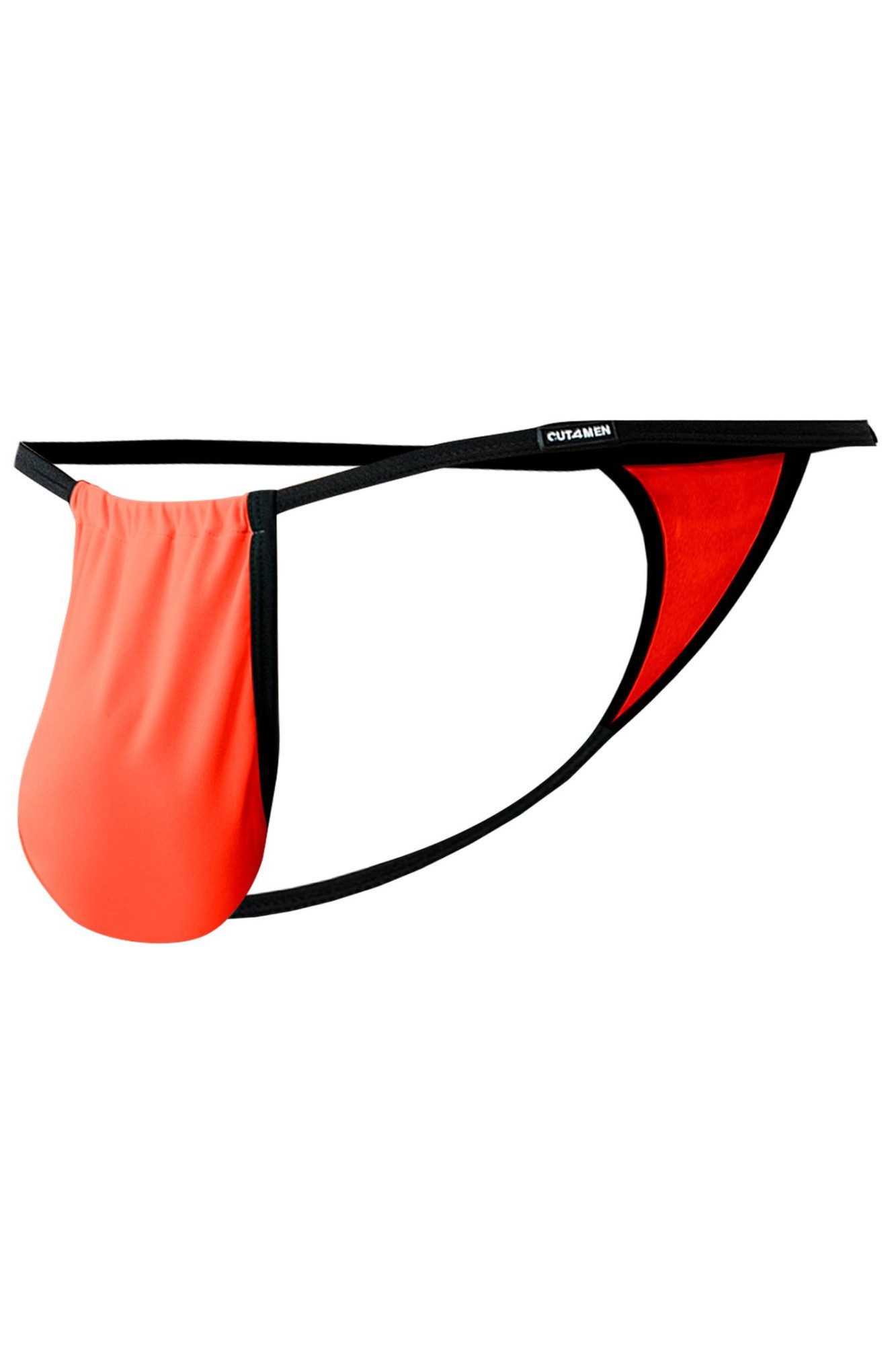 String Oranger Herren String blickdicht elastisch Männer Slip knapp geschnitt
