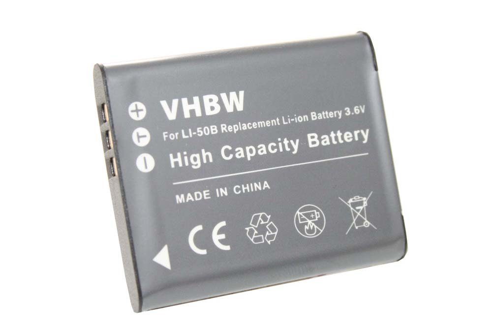 vhbw kompatibel mit Ricoh WG-5 GPS, WG50, WG-30W, WG-50, WG-30 Kamera-Akku Li-Ion 600 mAh (3,6 V)