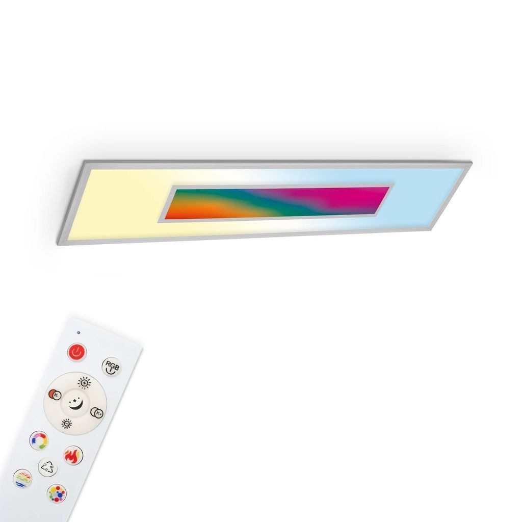 Telefunken LED Deckenleuchte 320004TF, Dimmfunktion, LED fest integriert, 2700K - Extra-Warmweiß, Deckenleuchte, RGB, CCT, Regenbogeneffekt, Fernbedienung, dimmbar