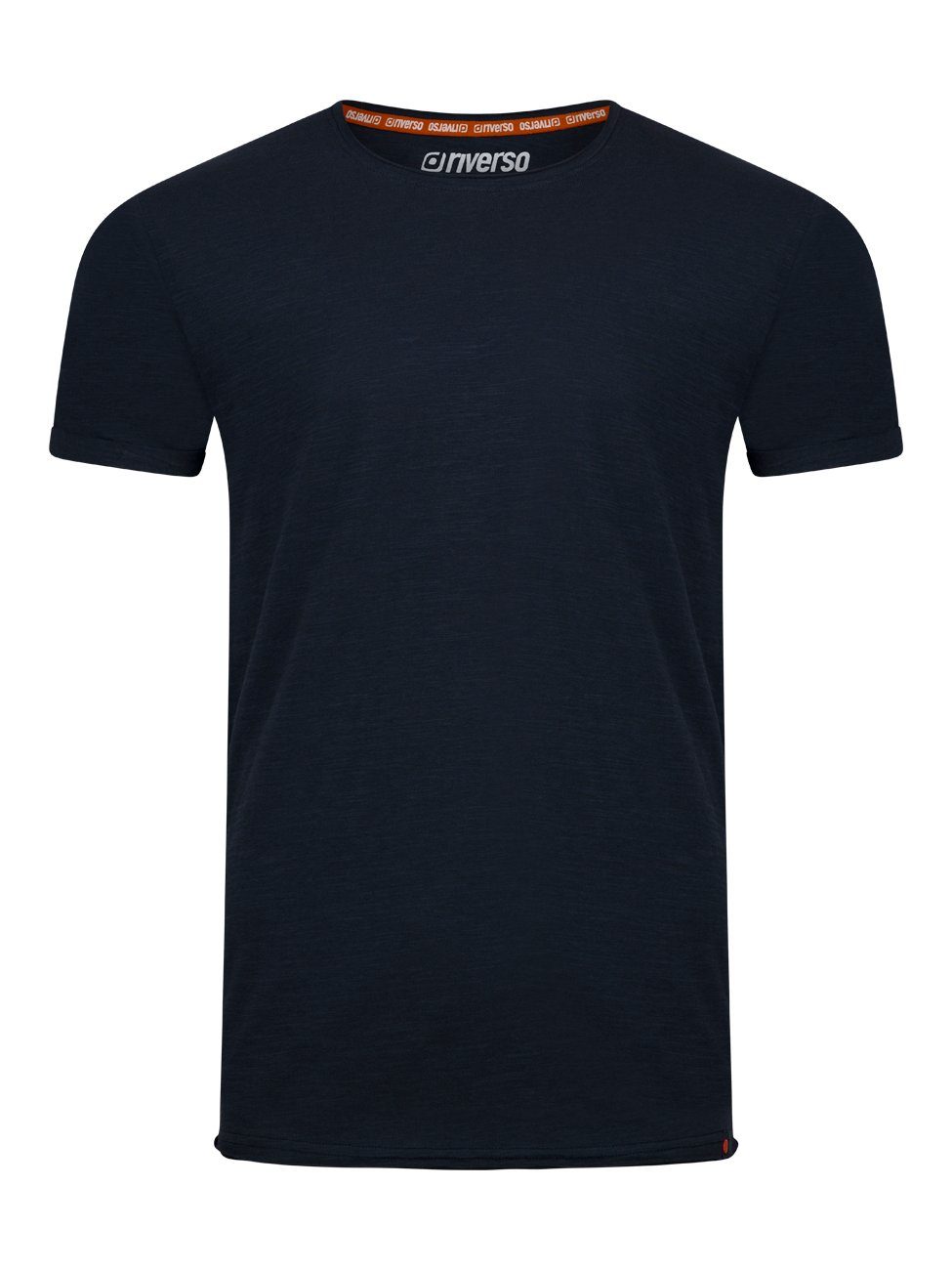 riverso T-Shirt Herren Basic Shirt RIVLenny Regular Fit (1-tlg) Kurzarm Tee Shirt mit Rundhalsausschnitt aus 100% Baumwolle