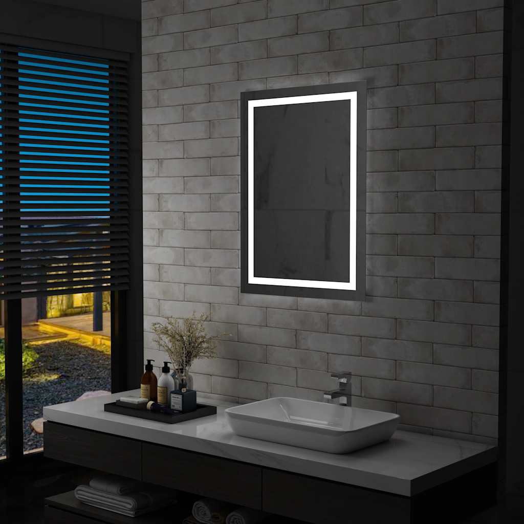 vidaXL Spiegel LED-Badspiegel mit Berührungssensor 60x80 cm (1-St)