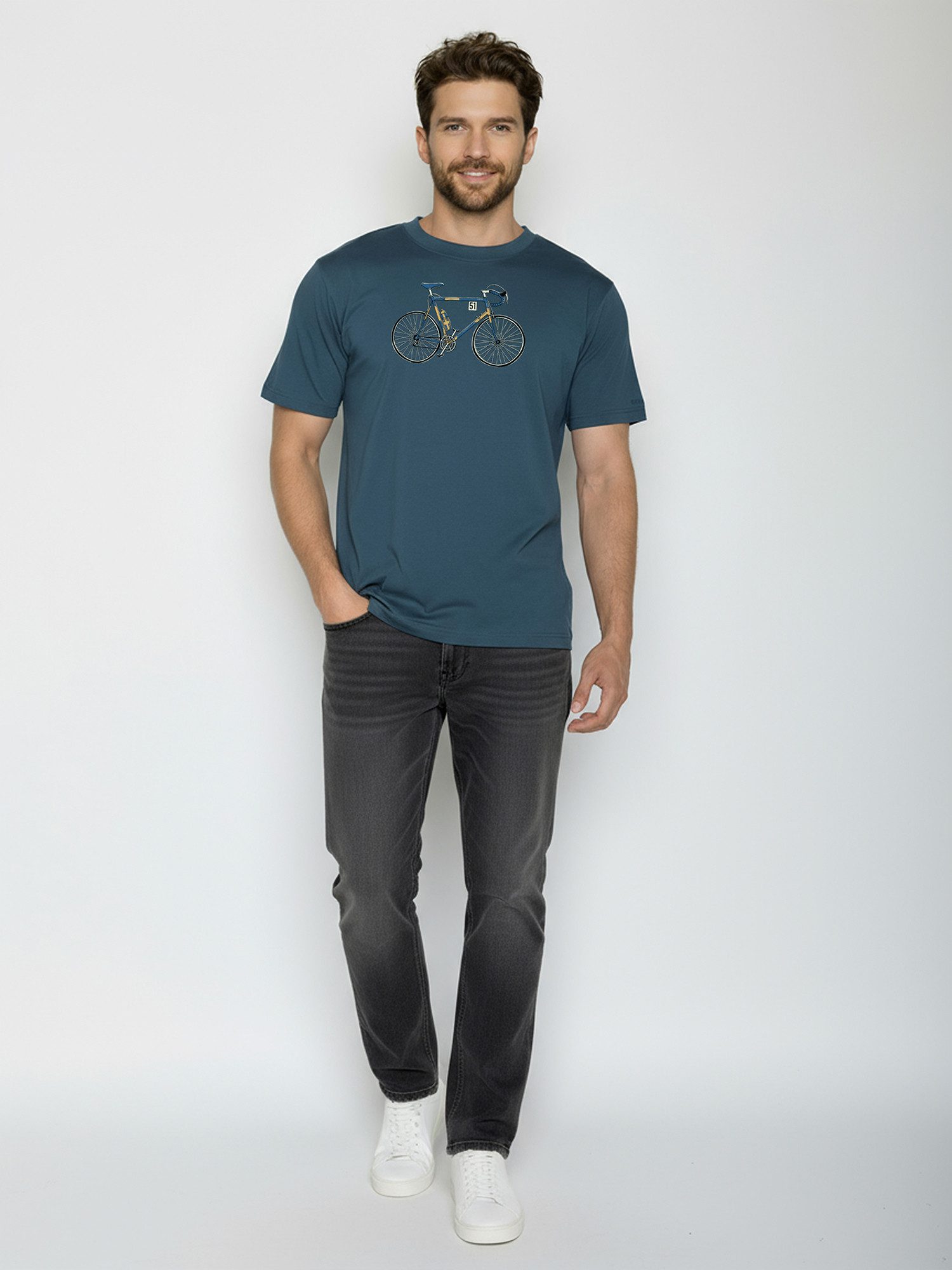 GreenBomb T-Shirt Fusion Knut 2 (1-tlg., 1) Fusion Fit, weiter und länger geschnitten, Bio-Baumwolle