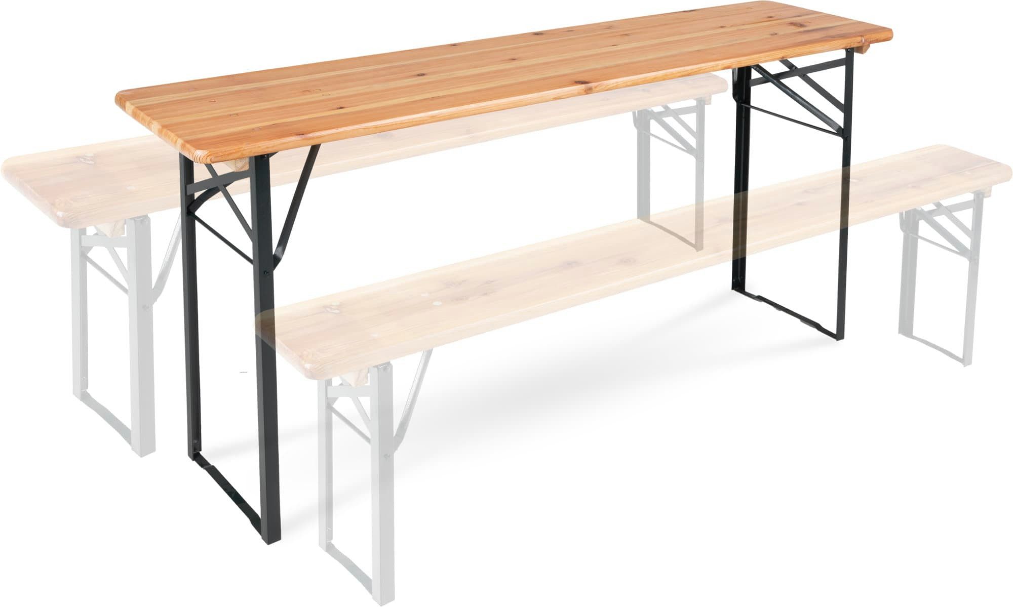 Stagecaptain Bierzeltgarnitur BBT-170 Hirschgarten Bierzelttisch 170 cm Natur 2x Set, (2-tlg), Bayerisches Flair zum Spartarif!