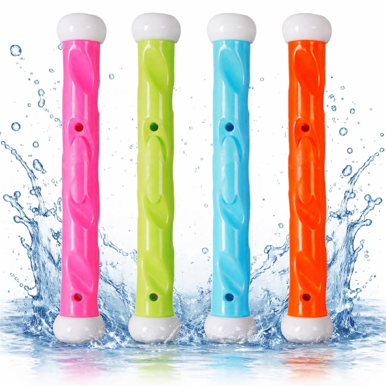 TK Gruppe Badespielzeug Tauchringe & Tauchstäbe – Wasserspielzeug Pool, Schwimmbad