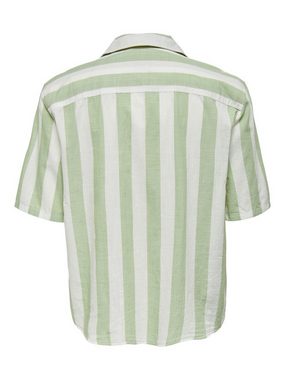 ONLY & SONS Kurzarmhemd ONSTES RLX CTN SLUB STRIPE SS SHIRT