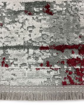Teppich Combo 5001, RESITAL The Voice of Carpet, rechteckig, Höhe: 10 mm, Kurzflor, modernes Design, mit Bordüre und Fransen, Wohnzimmer
