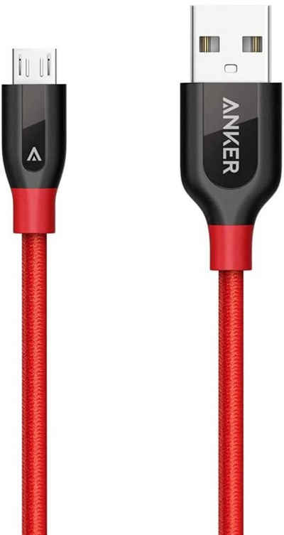 Anker »Powerline+« USB-Kabel, (90 cm), Micro USB Kabel, Das hochwertige, schnellere & beständigere Ladekabel für Samsung, Nexus, LG, Motorola, Android Smartphones und weitere