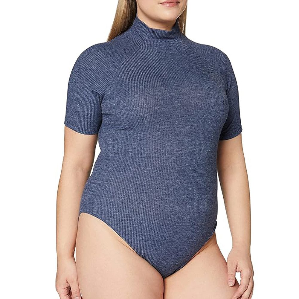 G-STAR Strumpfhose Damen Melam Slim Body Tops Size XS (1 St) Melam Slim Body wmn Slv Servant Blue HTR Size XS